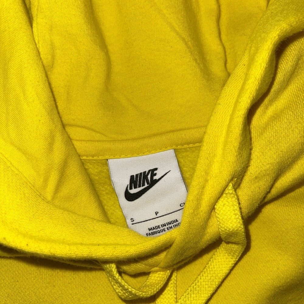 Nike Bright Yellow Men's Hoodie - Picture 2 of 2